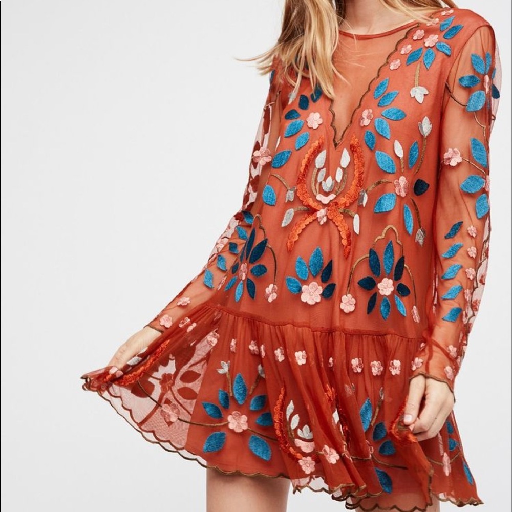Free people hearts are wild mini dress
